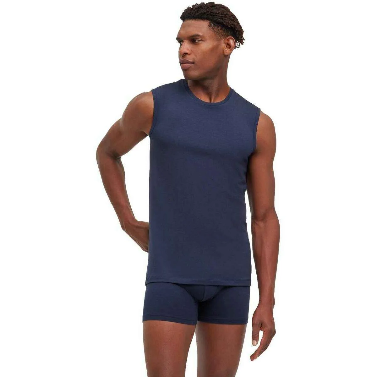 Falke Daily Comfort Muscle 2 Pack Shirt - Midnight Navy - Image 2