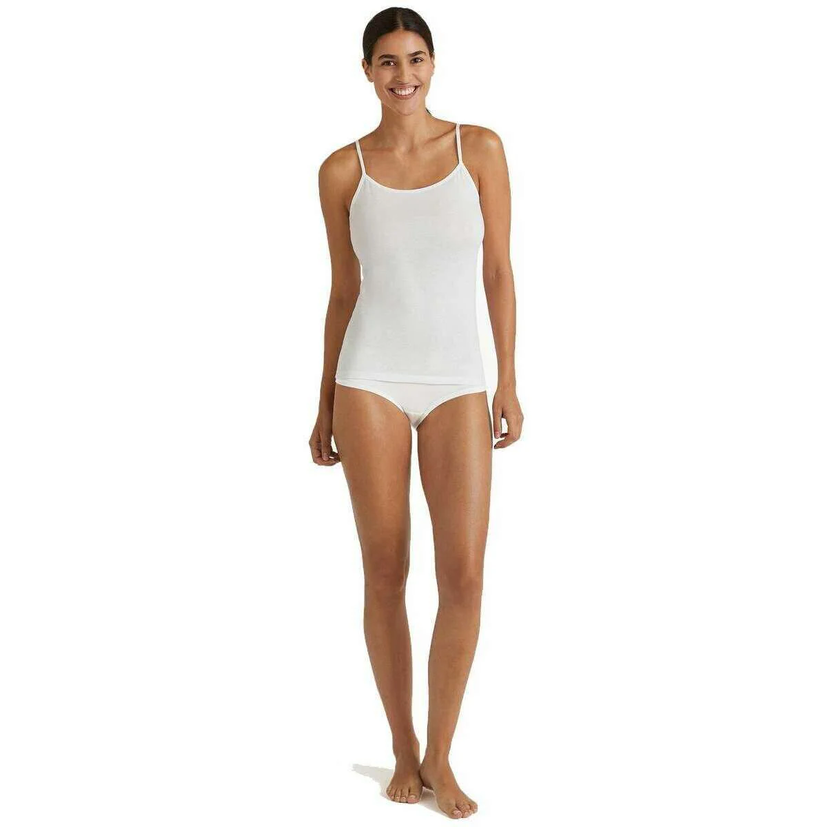 Falke Daily Natural Spaghetti Strap Top - White - Image 6