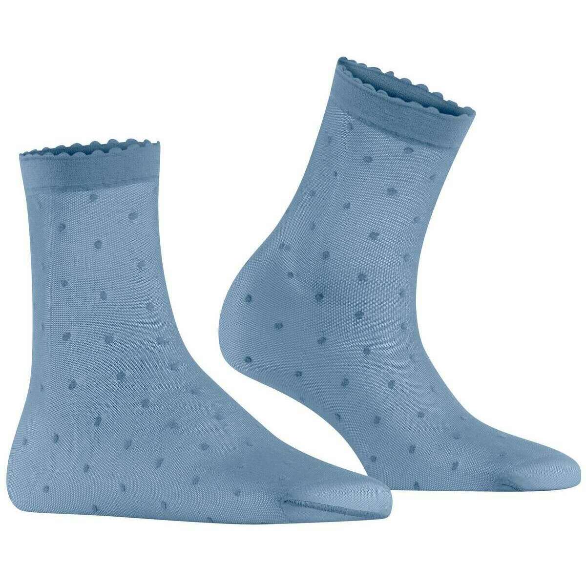 Falke Dot 15 Denier Socks - Sky Blue - Image 2