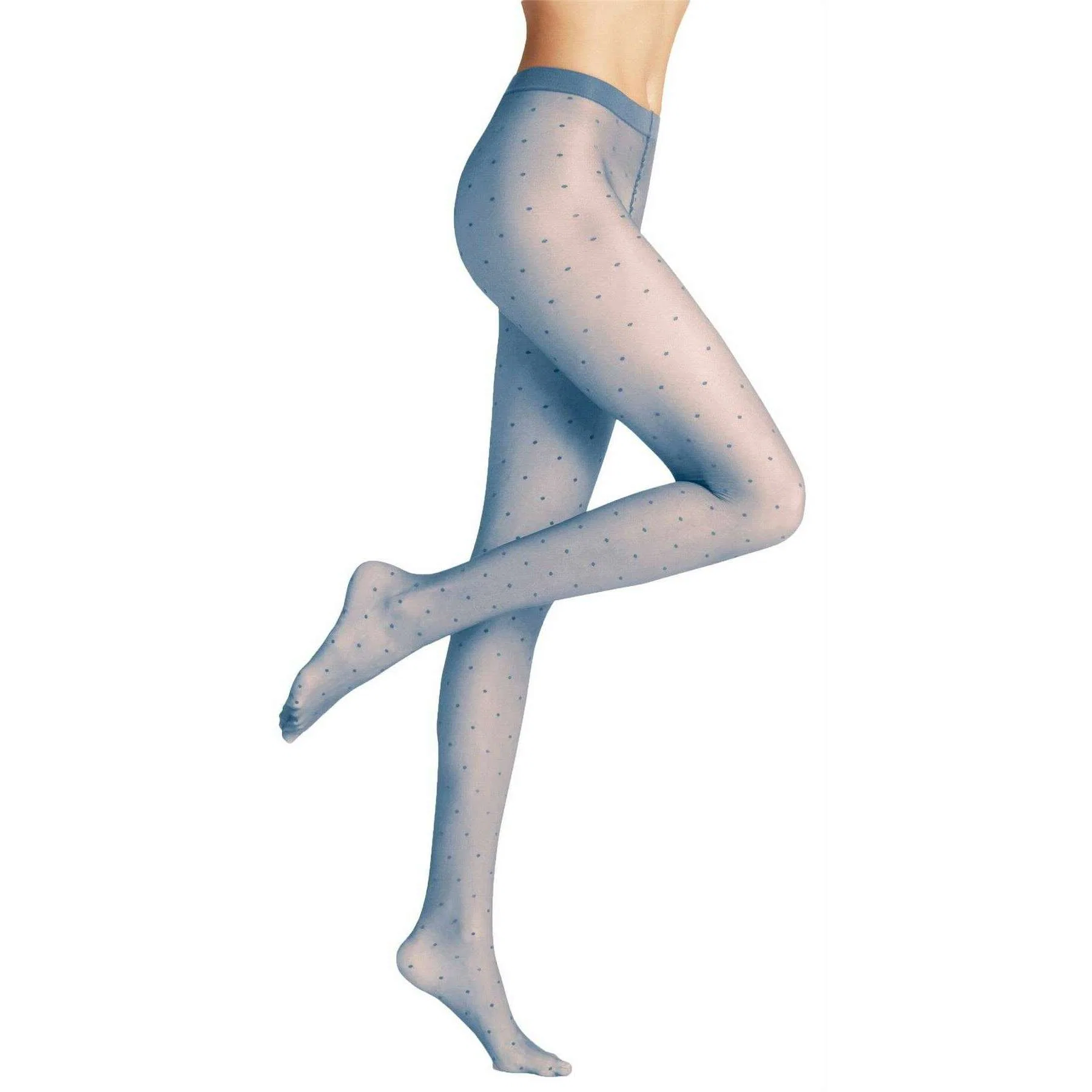 Falke Dot 15 Denier Tights - Sky Blue - Image 3