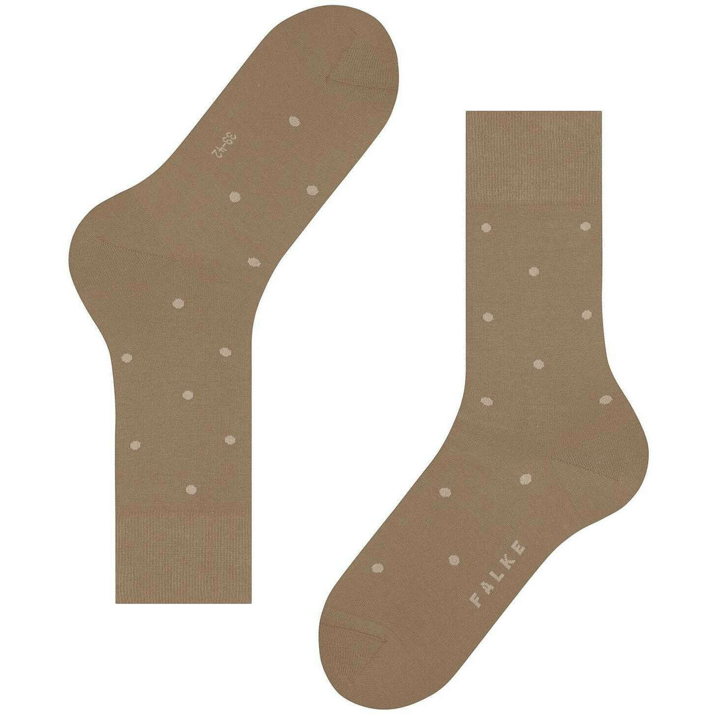 Falke Dot Socks - Camel Brown - Image 4