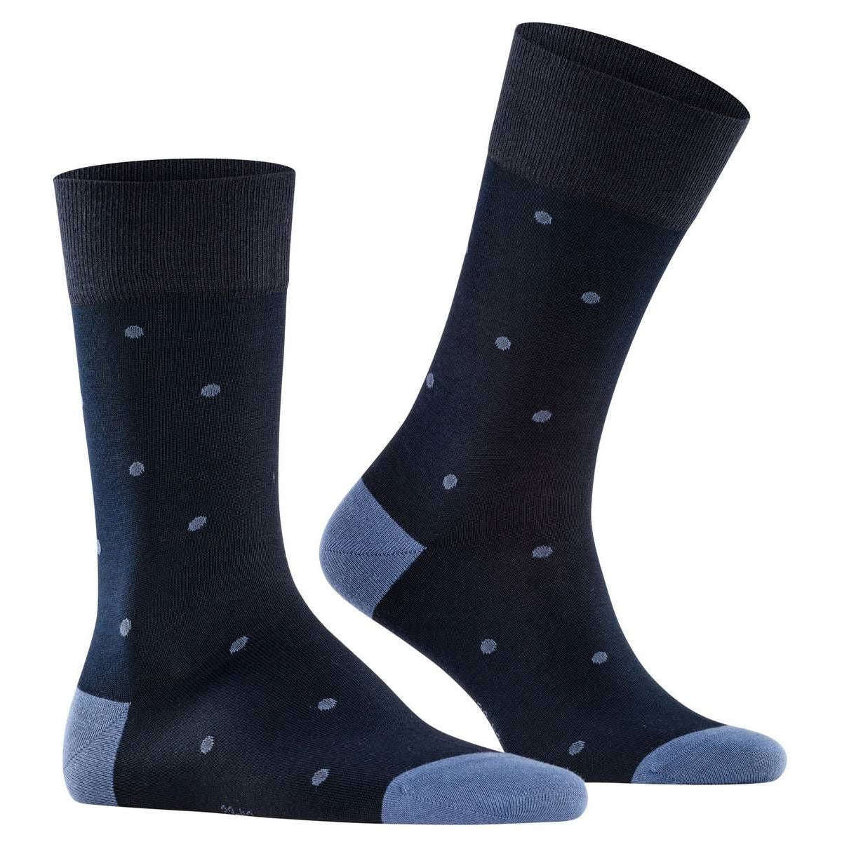 Falke Dot Socks - Dark Navy - Image 2