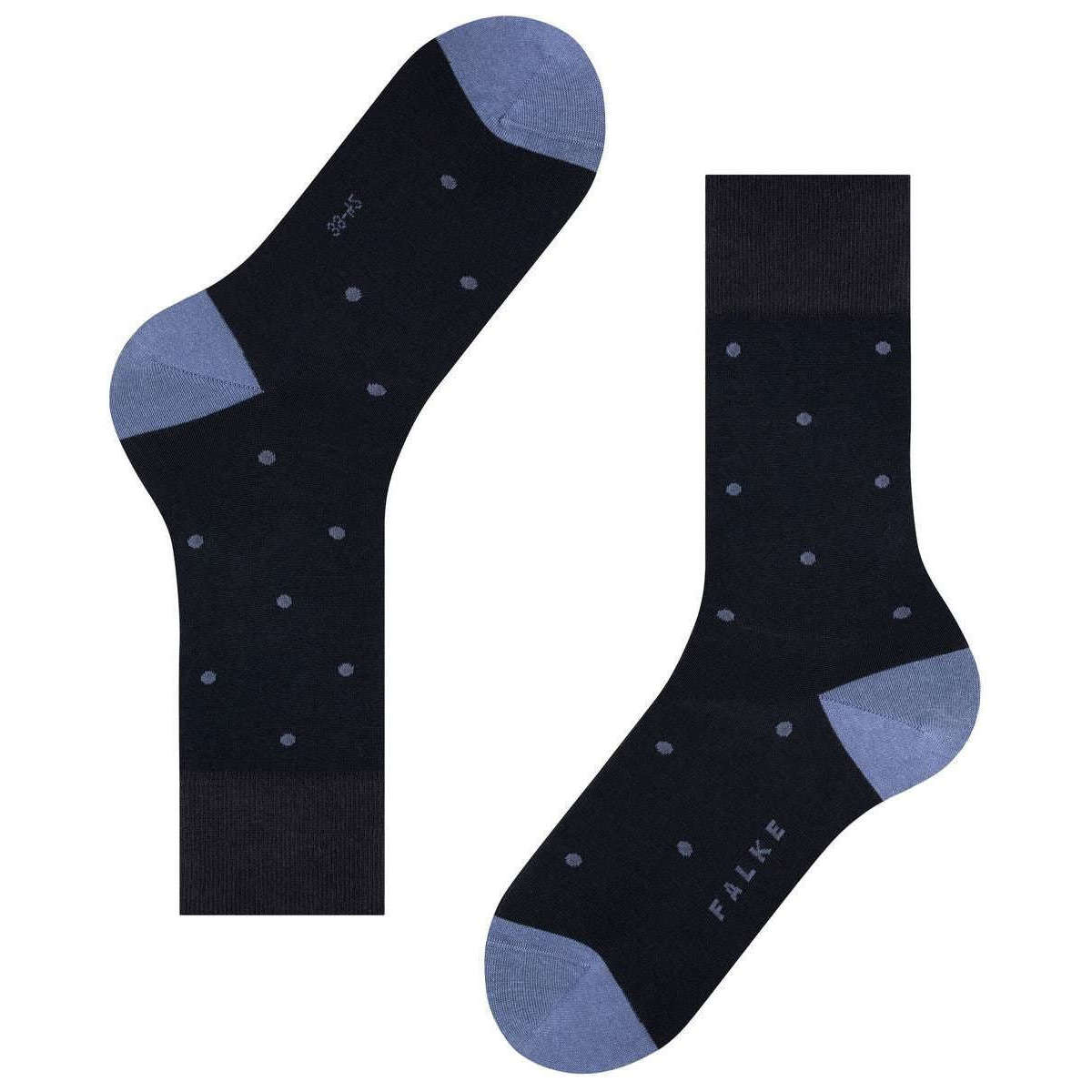 Falke Dot Socks - Dark Navy - Image 5