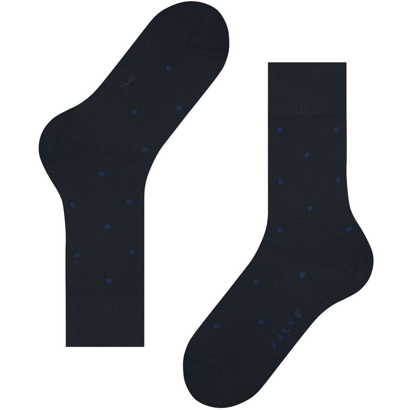 Falke Dot Socks - Dark Navy - Image 5