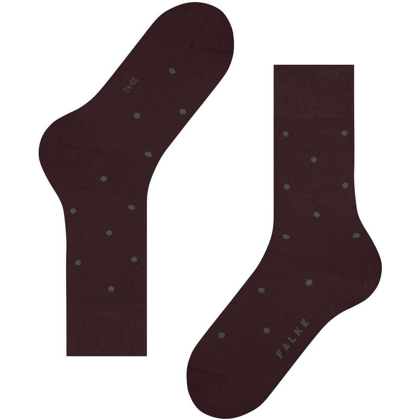 Falke Dot Socks - Rioja Red - Image 5