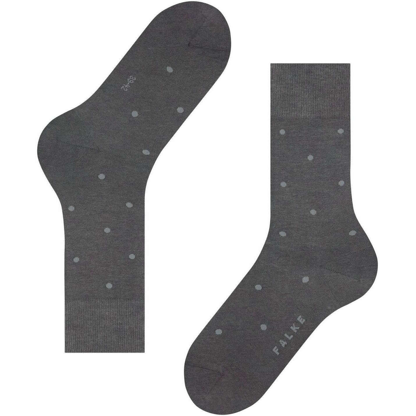 Falke Dot Socks - Steel Mel Grey - Image 5