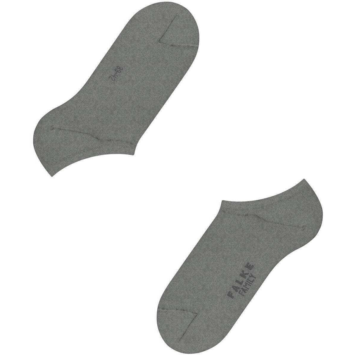 Falke Family Invisible Socks - Light Grey Mel - Image 5