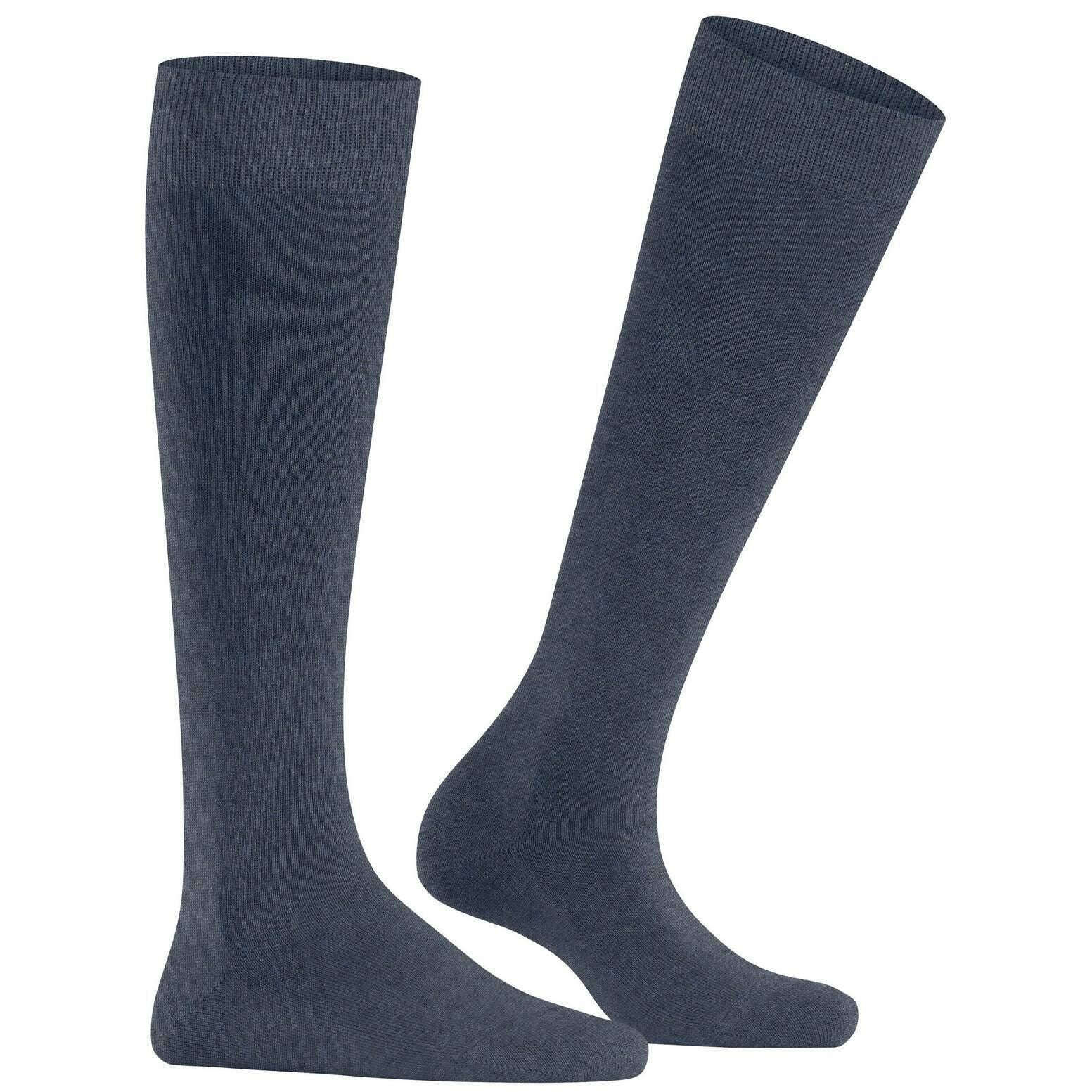 Falke Family Knee High Socks - Dark Blue Mel - Image 2