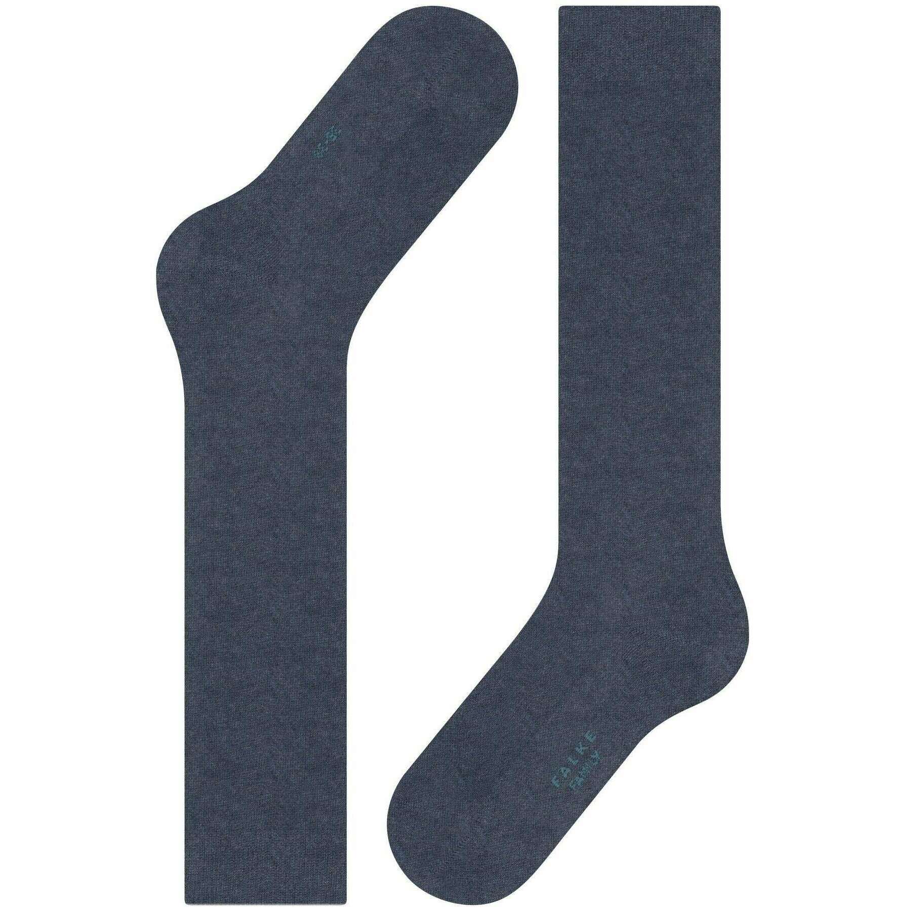 Falke Family Knee High Socks - Dark Blue Mel - Image 5