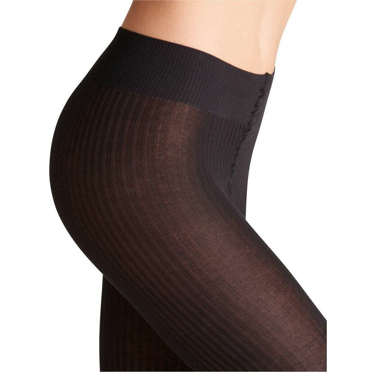 Falke Family Rib Tights - Black - Image 4