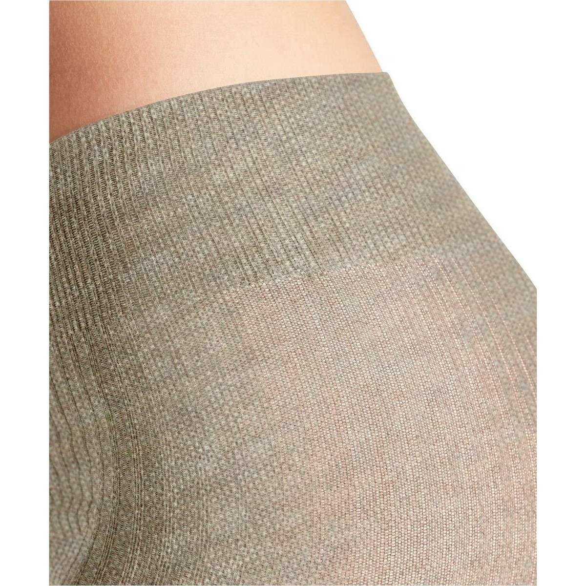Falke Family Rib Tights - Linen Mel Beige - Image 5