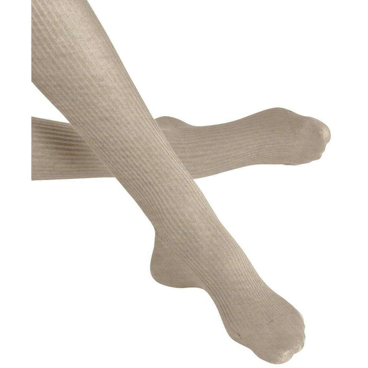 Falke Family Rib Tights - Linen Mel Beige - Image 6