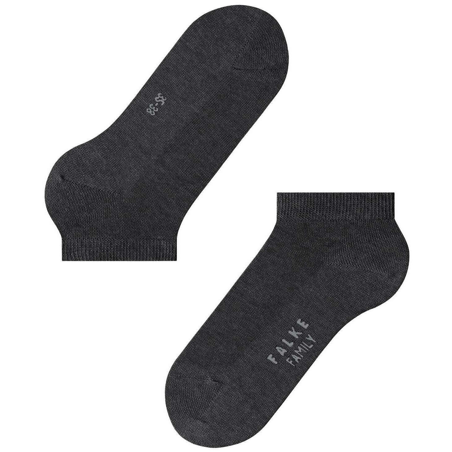 Falke Family Sneaker Socks - Anthra Mel Grey - Image 5