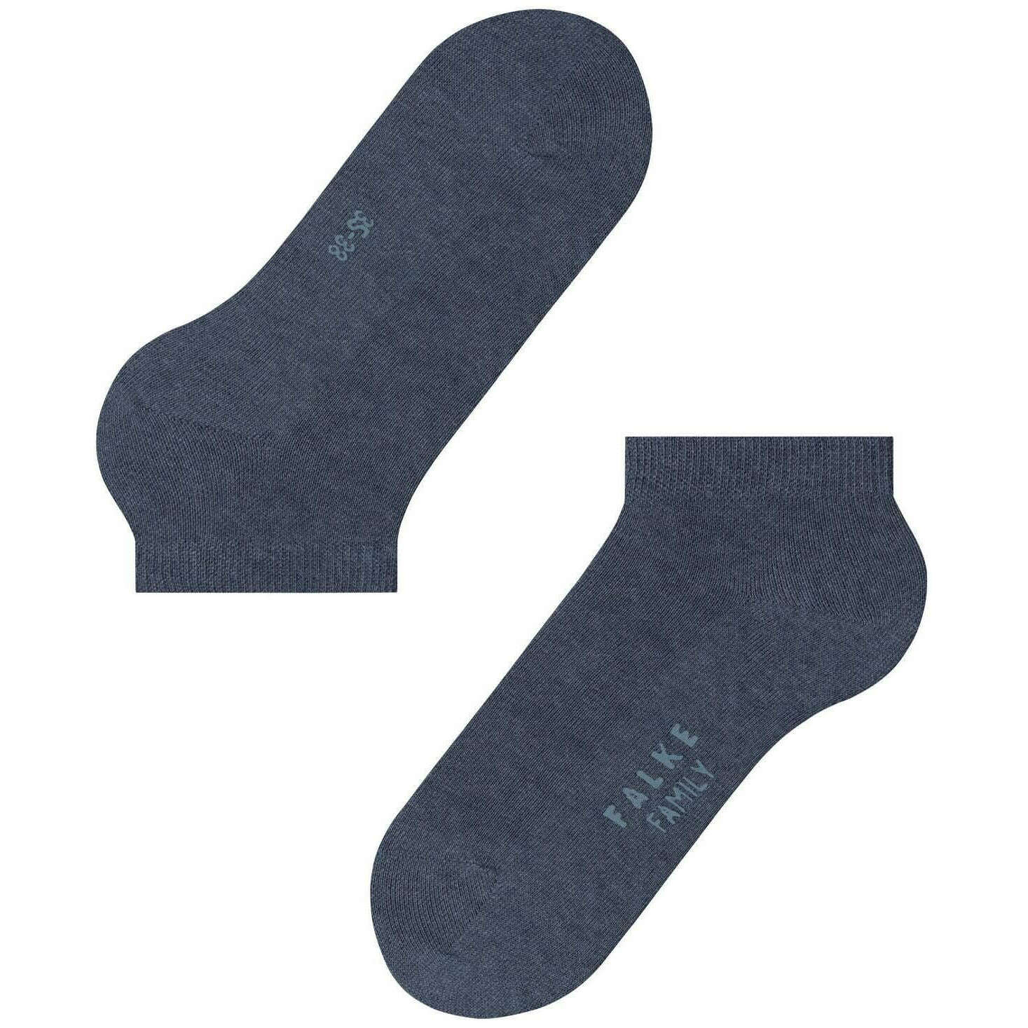 Falke Family Sneaker Socks - Dark Blue Mel - Image 5