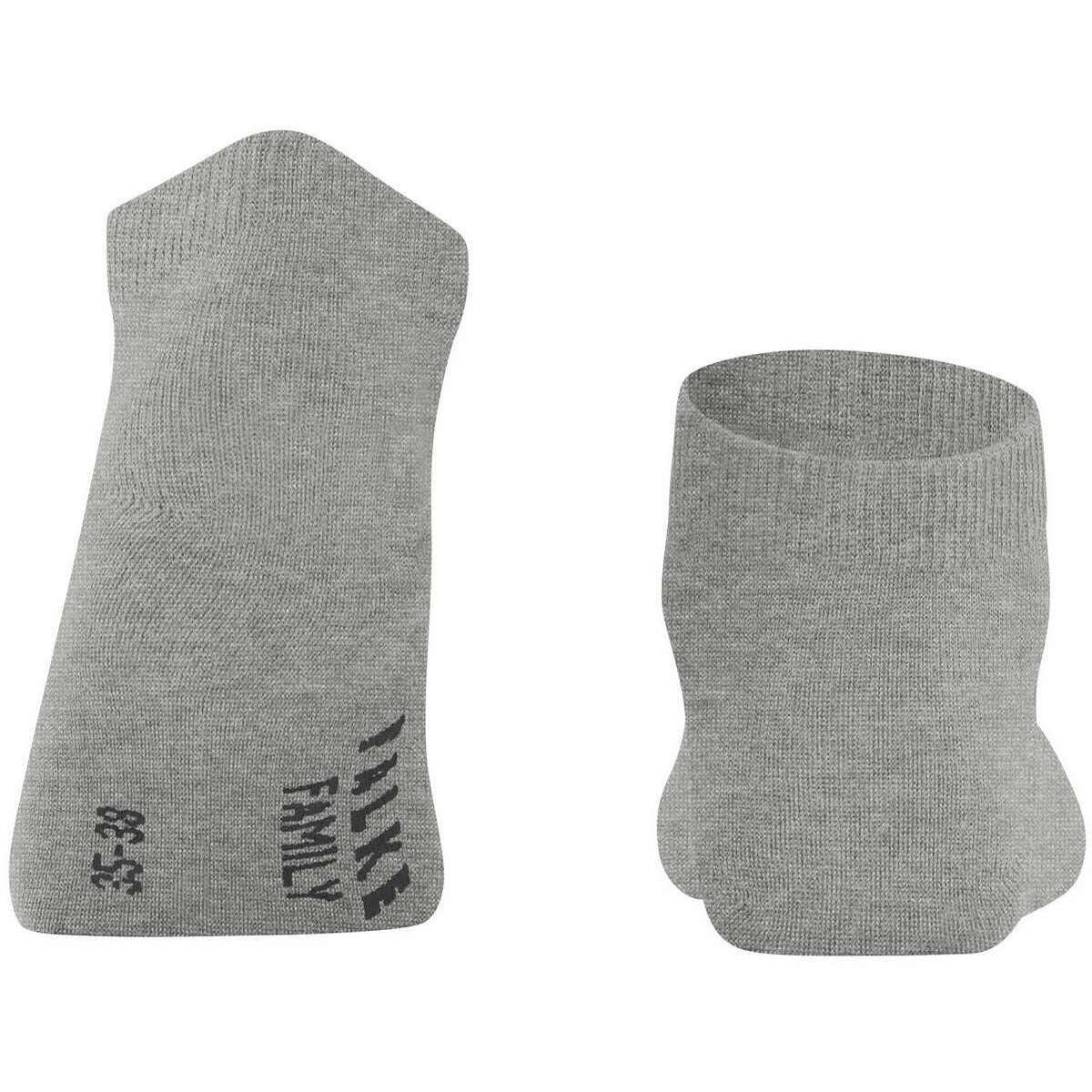 Falke Family Sneaker Socks - Heather Grey - Image 3
