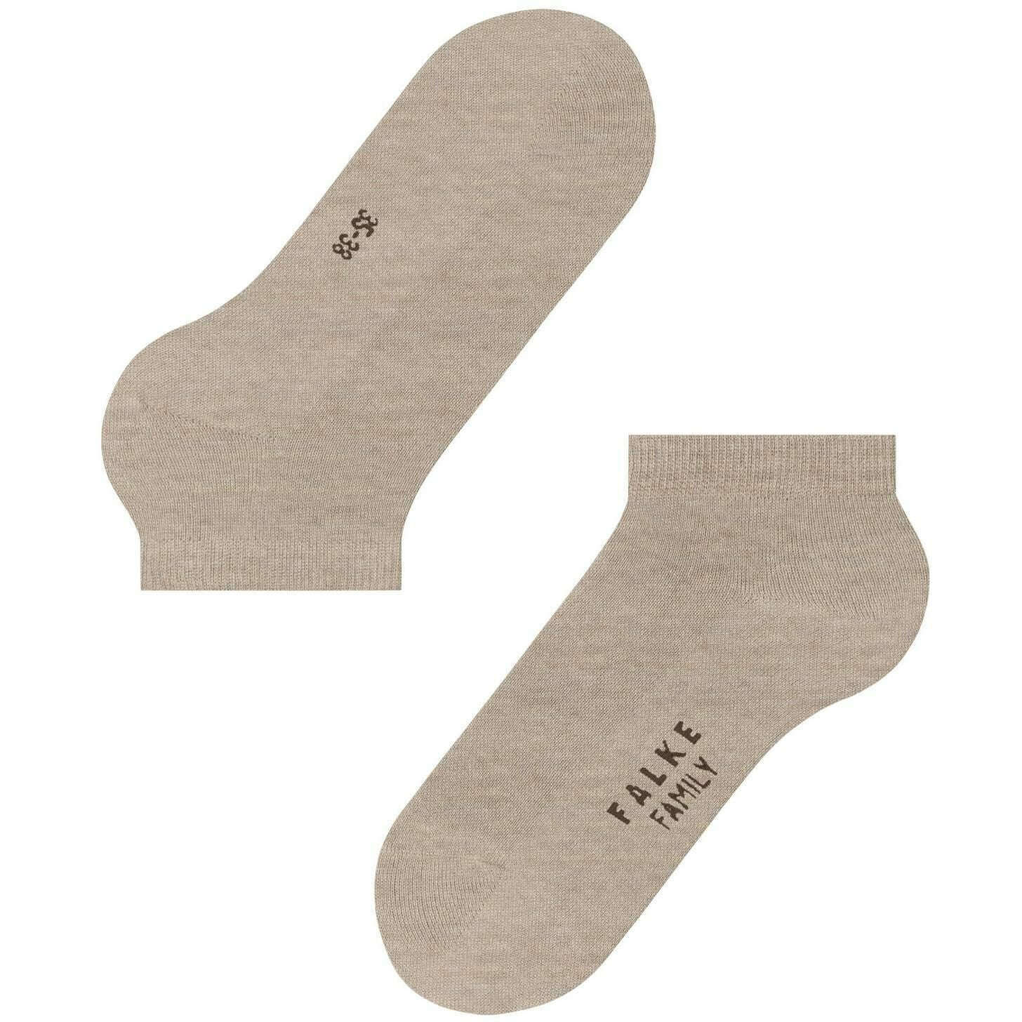 Falke Family Sneaker Socks - Linen Mel - Image 5