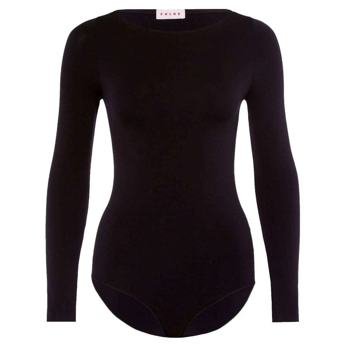 Falke Fine Cotton Long Sleeved Bodysuit - Black - Image 3