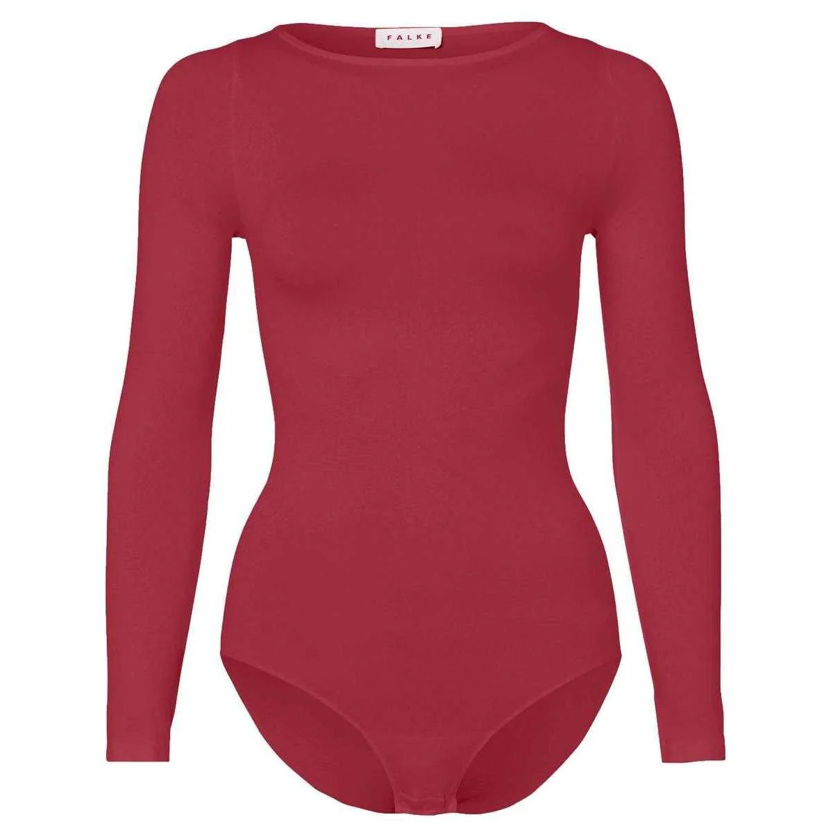 Falke Fine Cotton Long Sleeved Bodysuit - Scarlet Red - Image 3