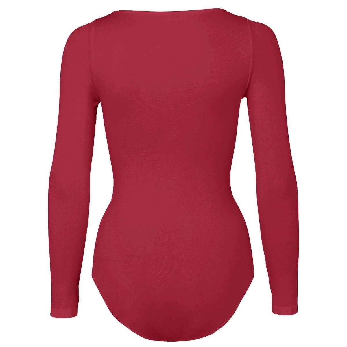 Falke Fine Cotton Long Sleeved Bodysuit - Scarlet Red - Image 4
