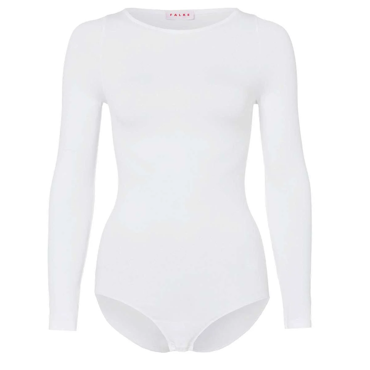 Falke Fine Cotton Long Sleeved Bodysuit - White - Image 3