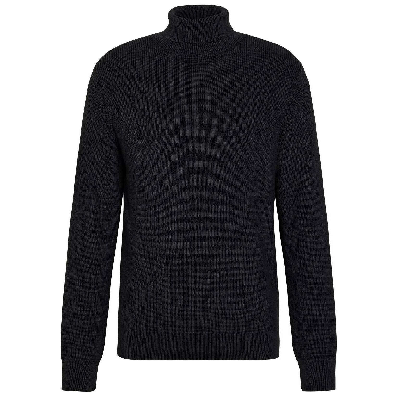 Falke Half Cardigan Roll Neck Sweater - Asphalt Mel Grey