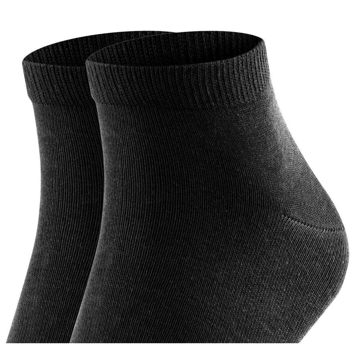 Falke Happy 2 Pack Sneaker Socks - Black - Image 4