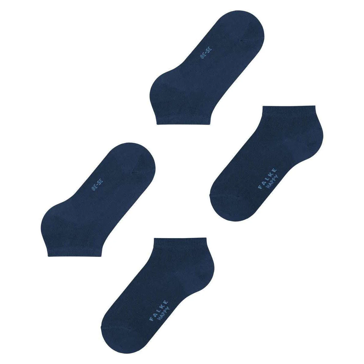 Falke Happy 2-Pack Sneaker Socks - Blue - Image 5