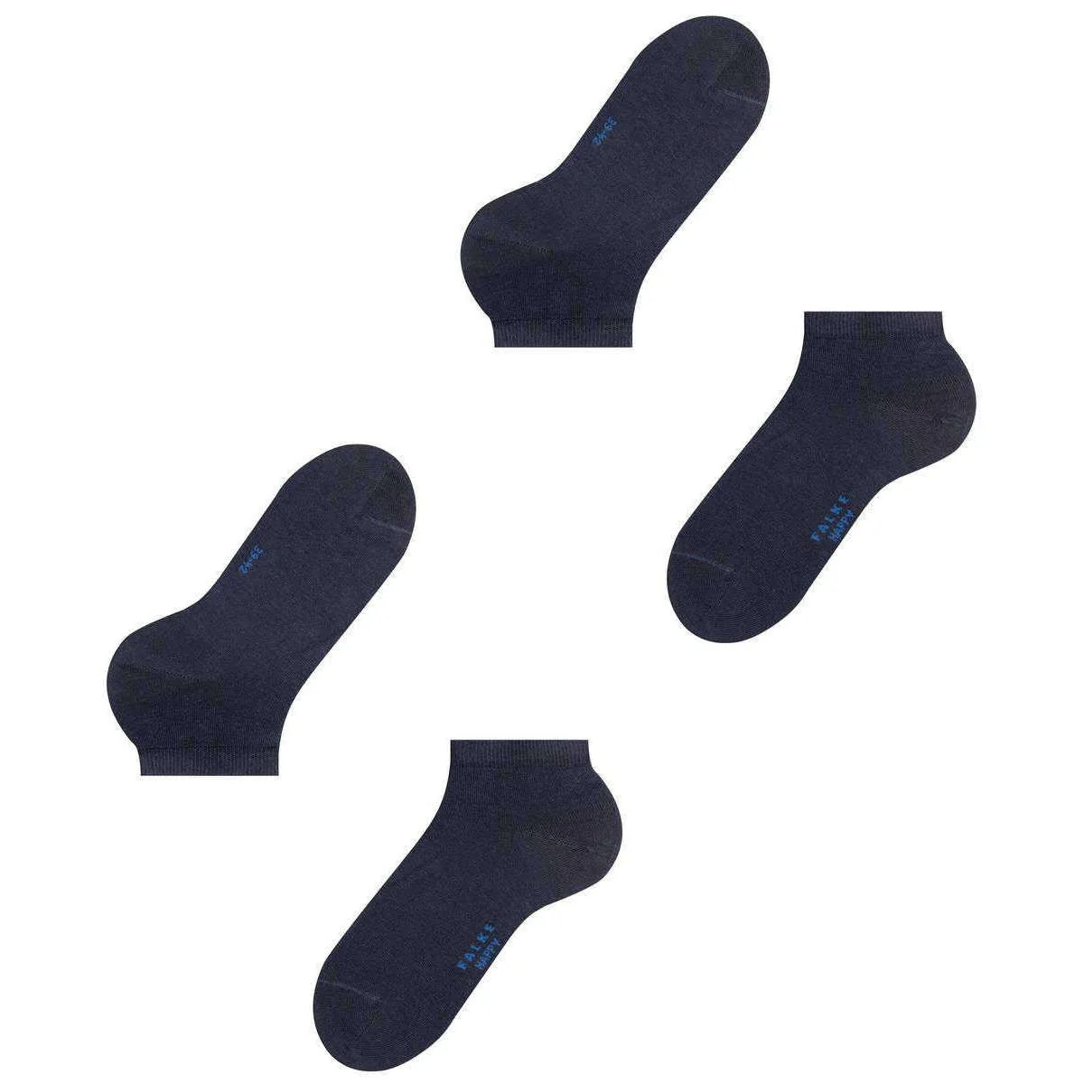 Falke Happy 2 Pack Sneaker Socks - Dark Navy - Image 5