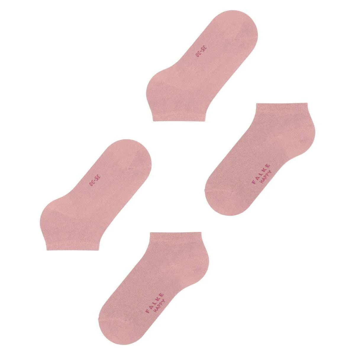 Falke Happy 2-Pack Sneaker Socks - Pink - Image 5
