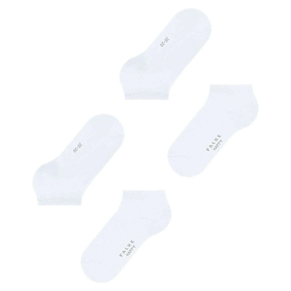 Falke Happy 2-Pack Sneaker Socks - White - Image 5