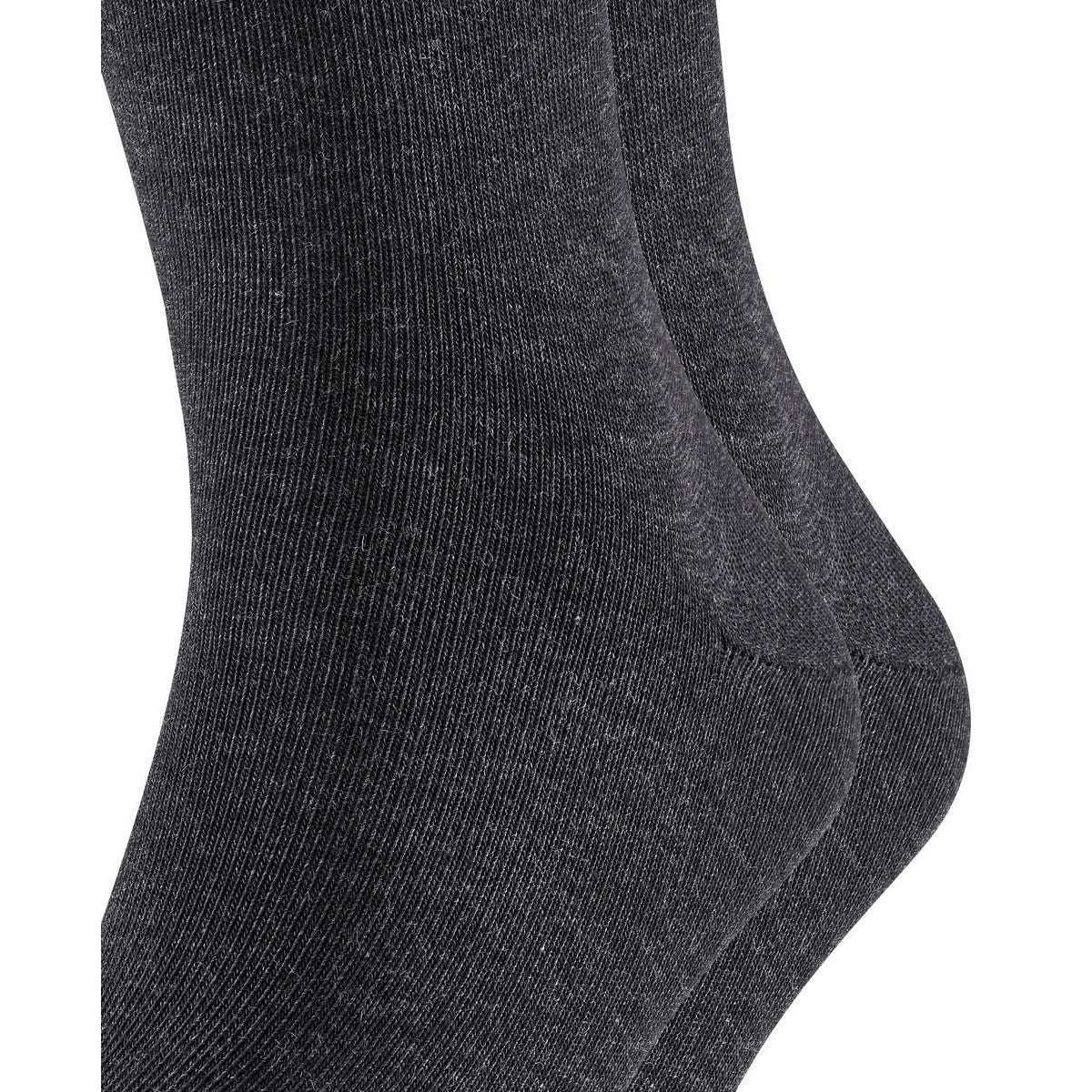 Falke Happy 2 Pack Socks - Anthra Mel Grey - Image 4
