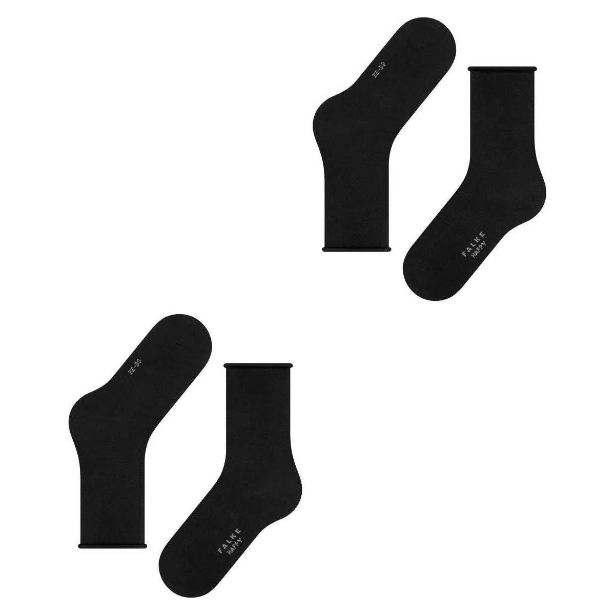 Falke Happy 2-Pack Socks - Black - Image 5