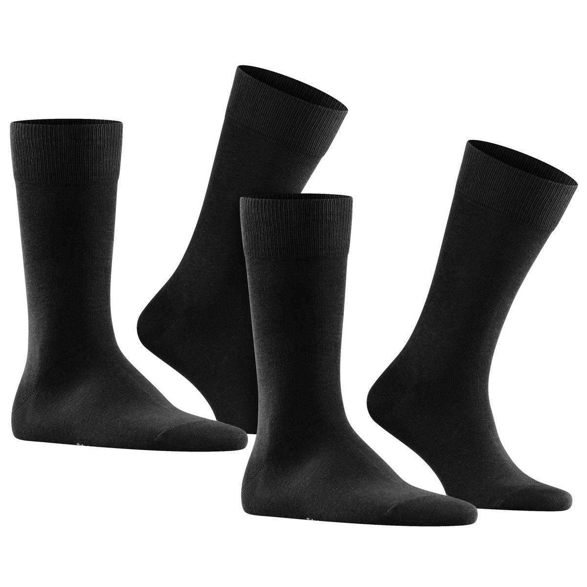 Falke Happy 2 Pack Socks - Black - Image 2