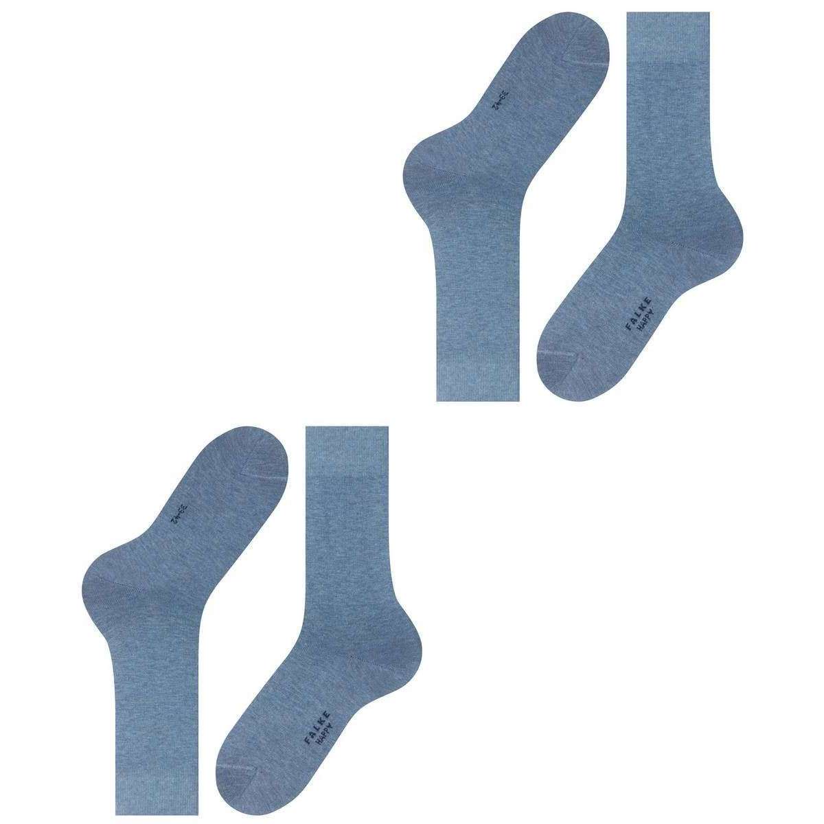 Falke Happy 2 Pack Socks - Light Demin Blue - Image 5
