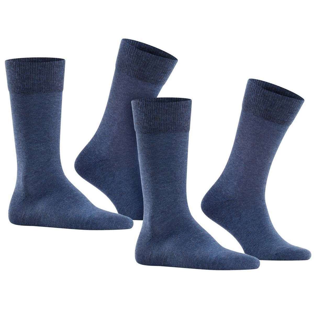 Falke Happy 2 Pack Socks - Navy Mel - Image 2
