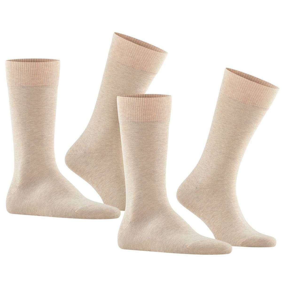 Falke Happy 2 Pack Socks - Sand Mel Beige - Image 2