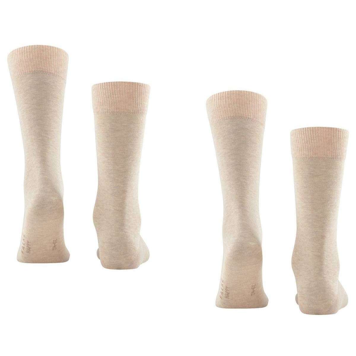 Falke Happy 2 Pack Socks - Sand Mel Beige - Image 3