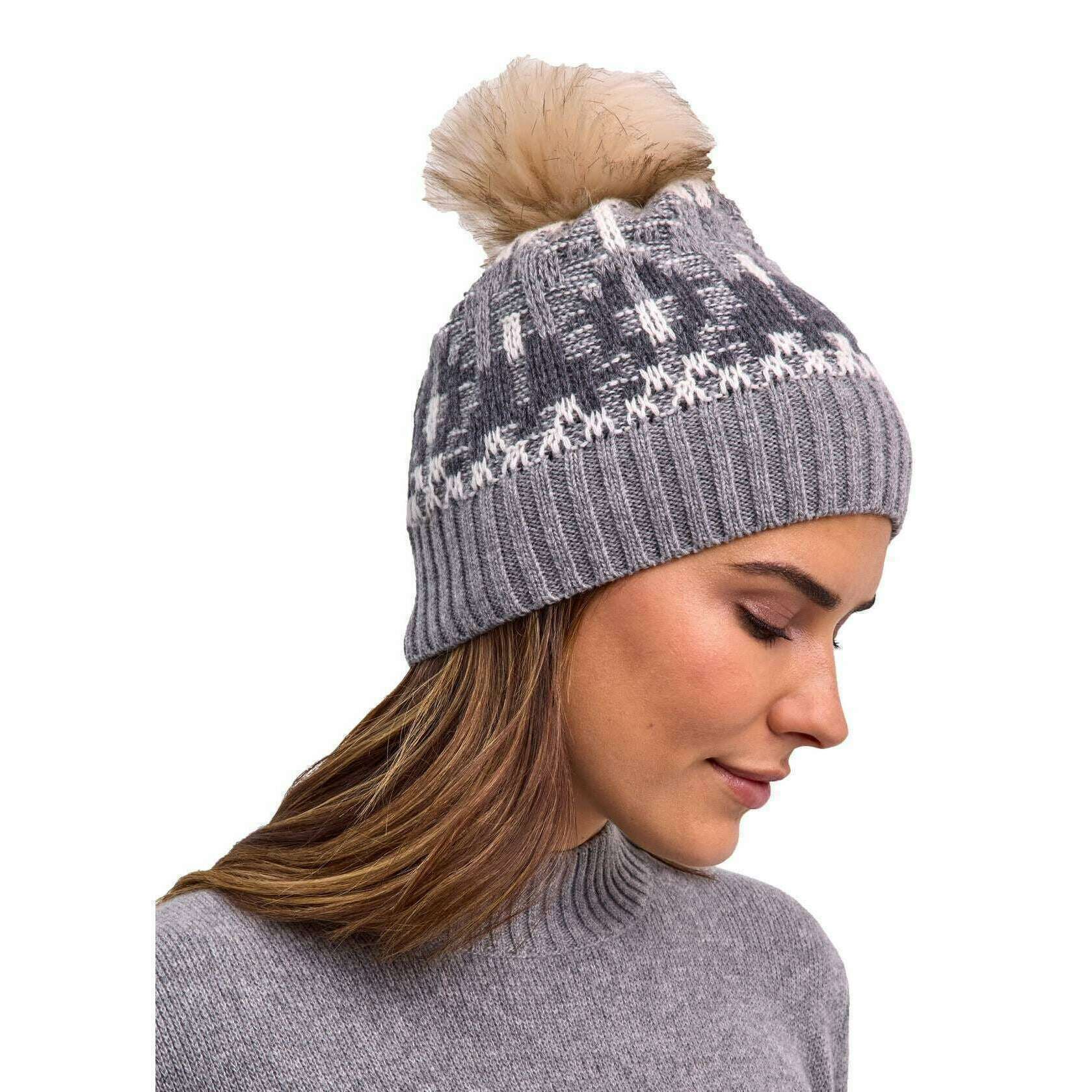 Falke Jacquard Beanie - Grey Mel - Image 4