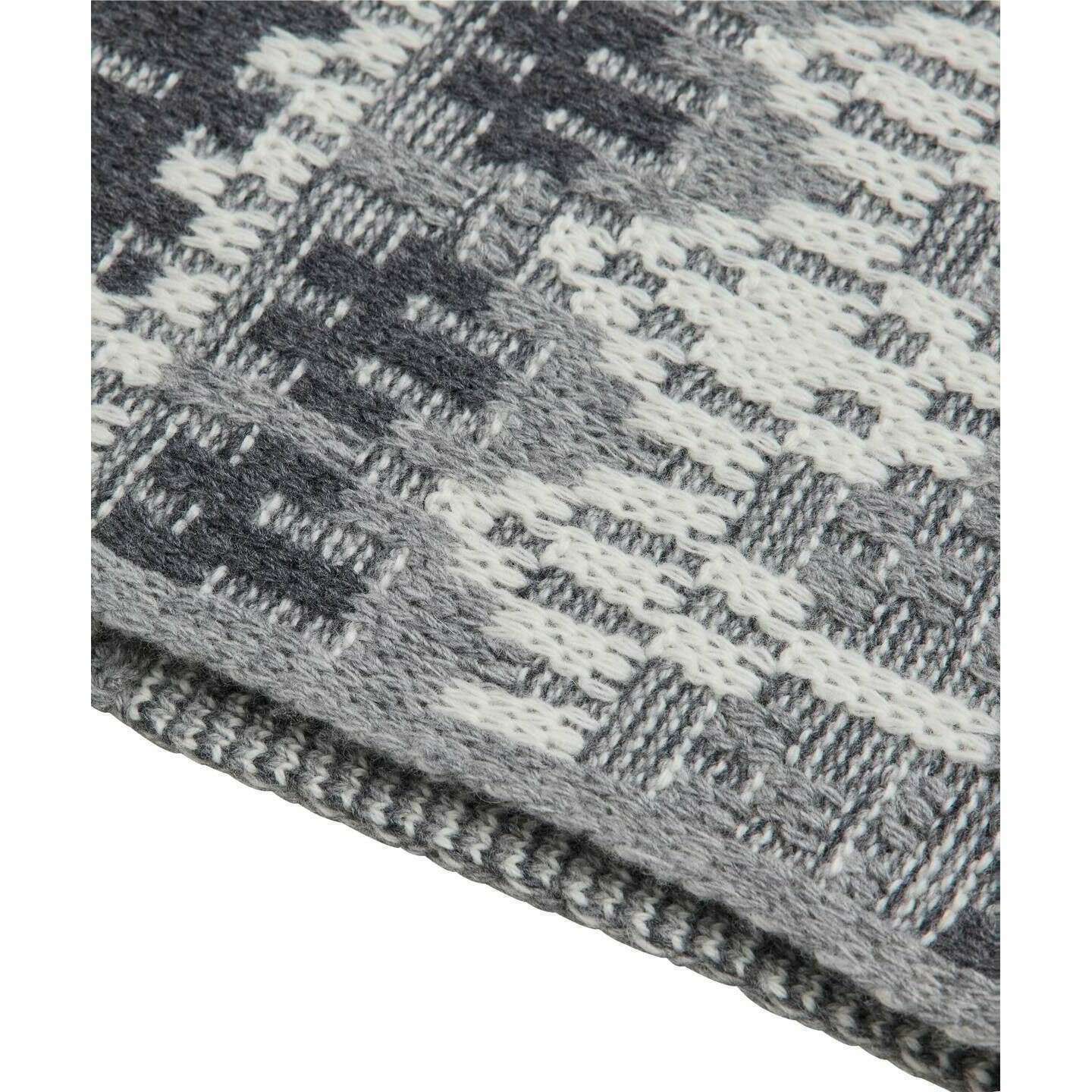 Falke Jacquard Loop Scarf - Grey Mel - Image 2