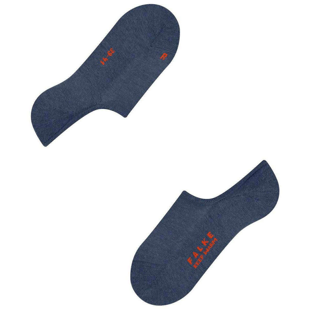 Falke Keep Warm Invisible Socks - Ocean Mel Blue - Image 5
