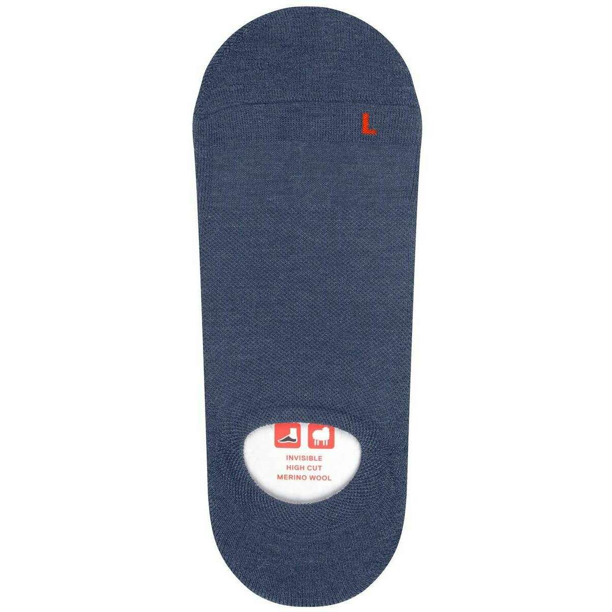 Falke Keep Warm Invisible Socks - Ocean Mel Blue - Image 6