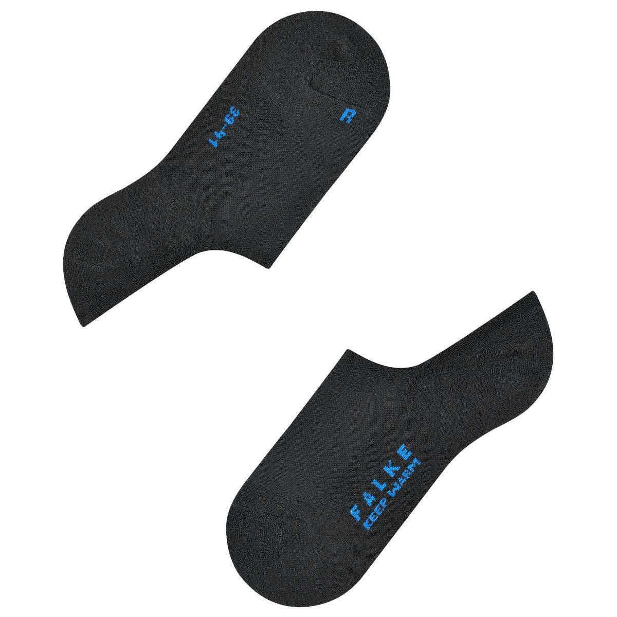 Falke Keep Warm No Show Socks - Black - Image 4