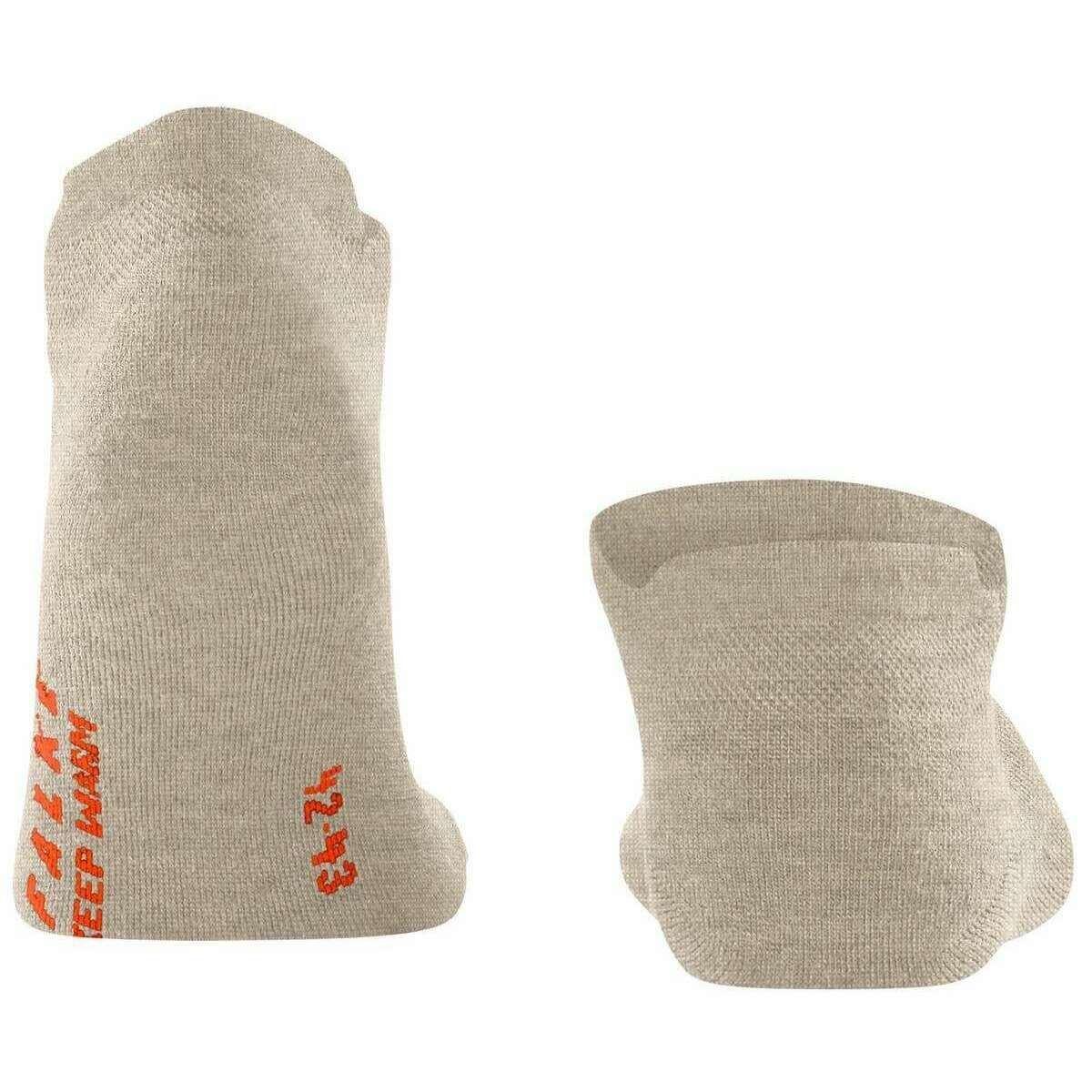 Falke Keep Warm Sneaker Socks - Beige Mel - Image 3