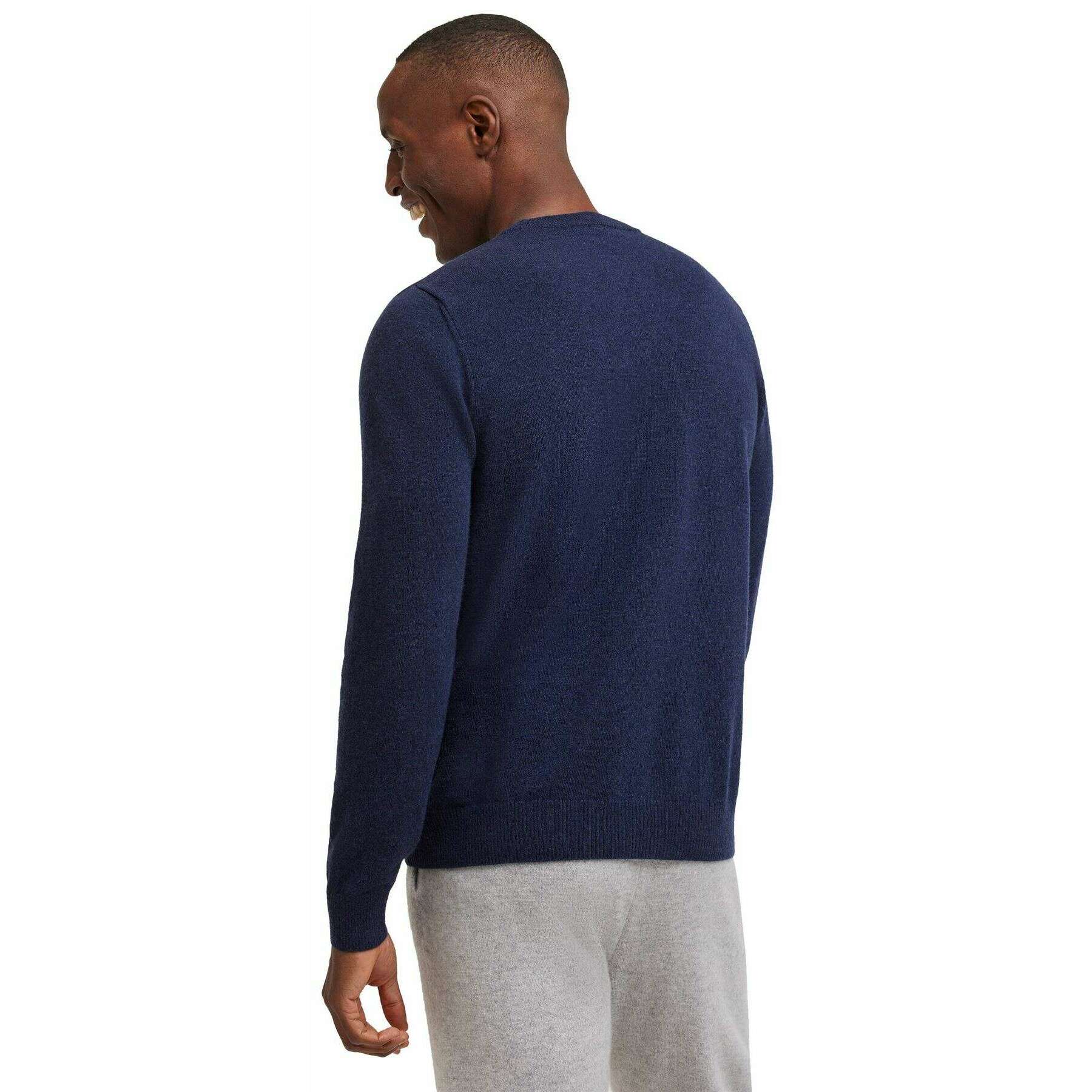 Falke Lambswool Crew Neck Sweater - Space Blue - Image 3