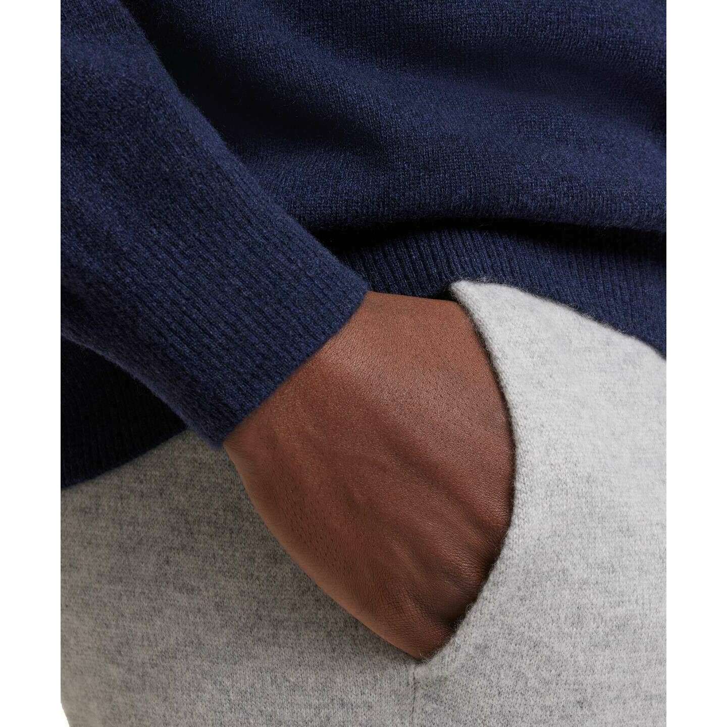 Falke Lambswool Crew Neck Sweater - Space Blue - Image 5