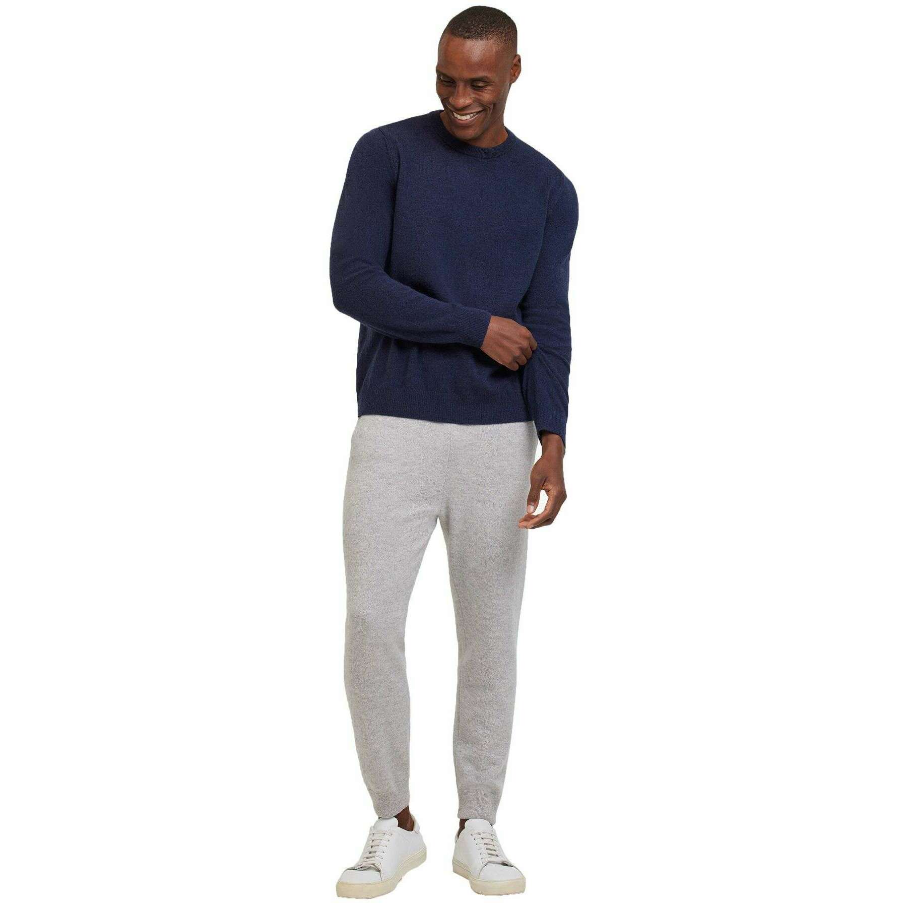 Falke Lambswool Crew Neck Sweater - Space Blue - Image 6
