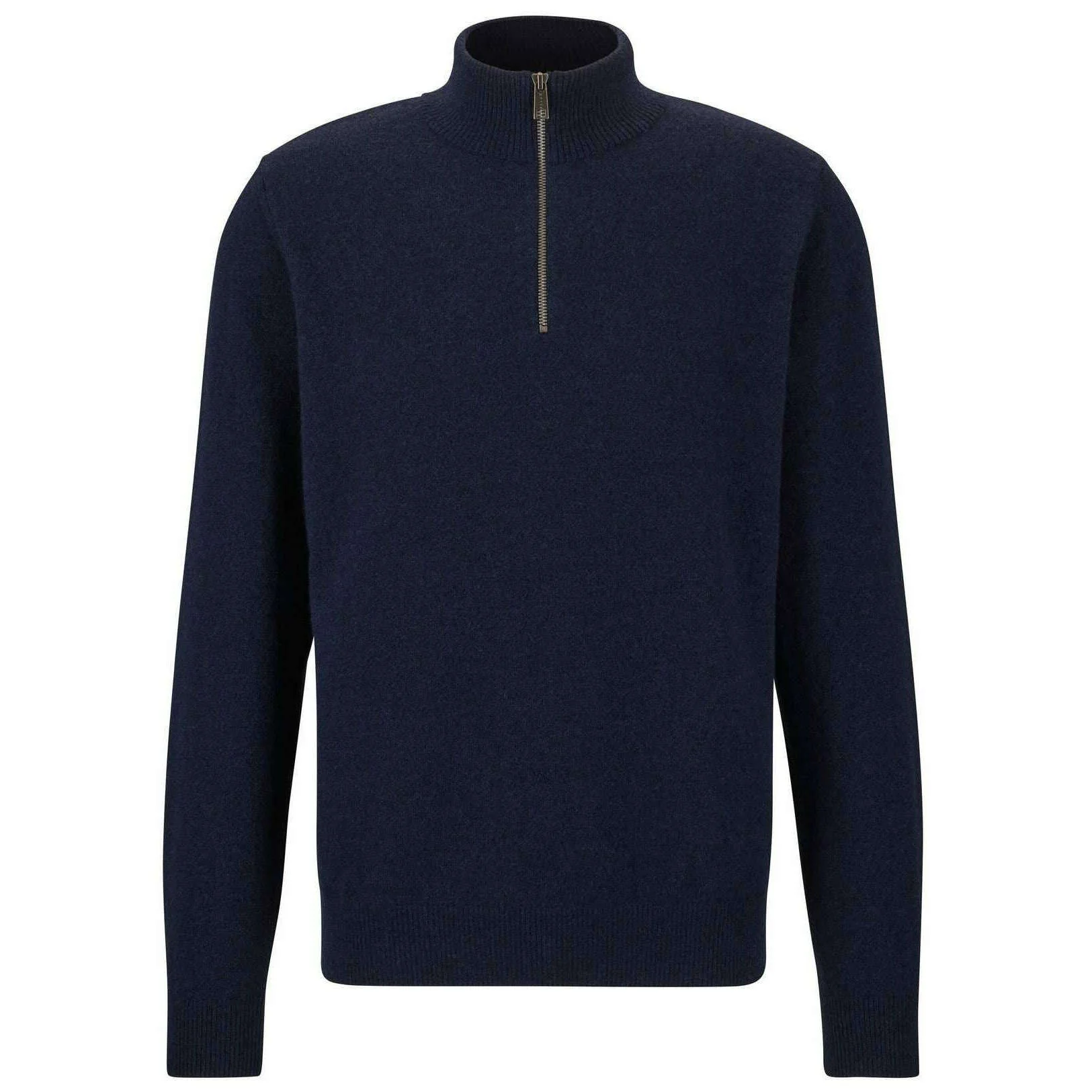 Falke Lambswool Half-Zip Sweater - Space Blue