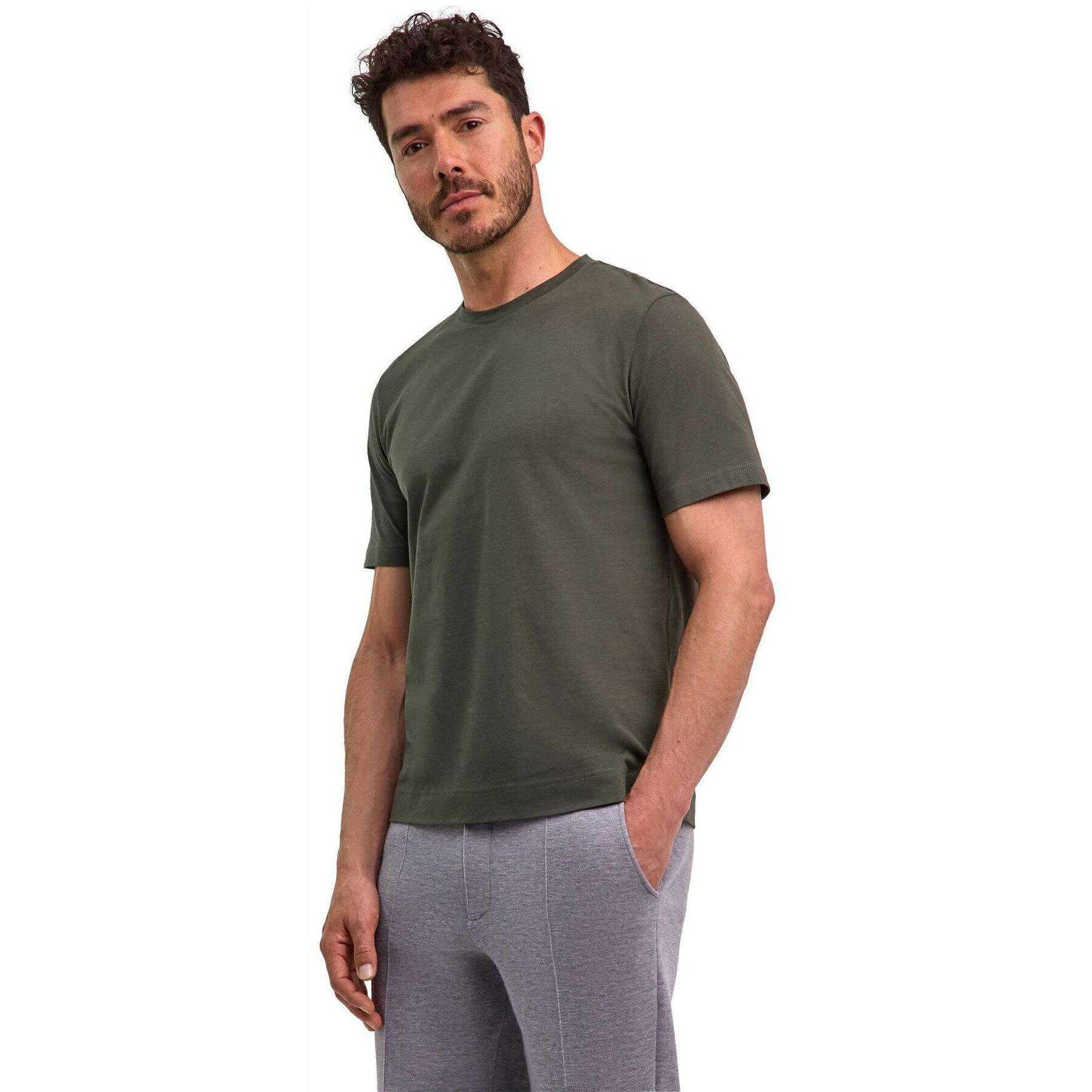 Falke Leger Crew Neck T-Shirt - Kale Green - Image 2