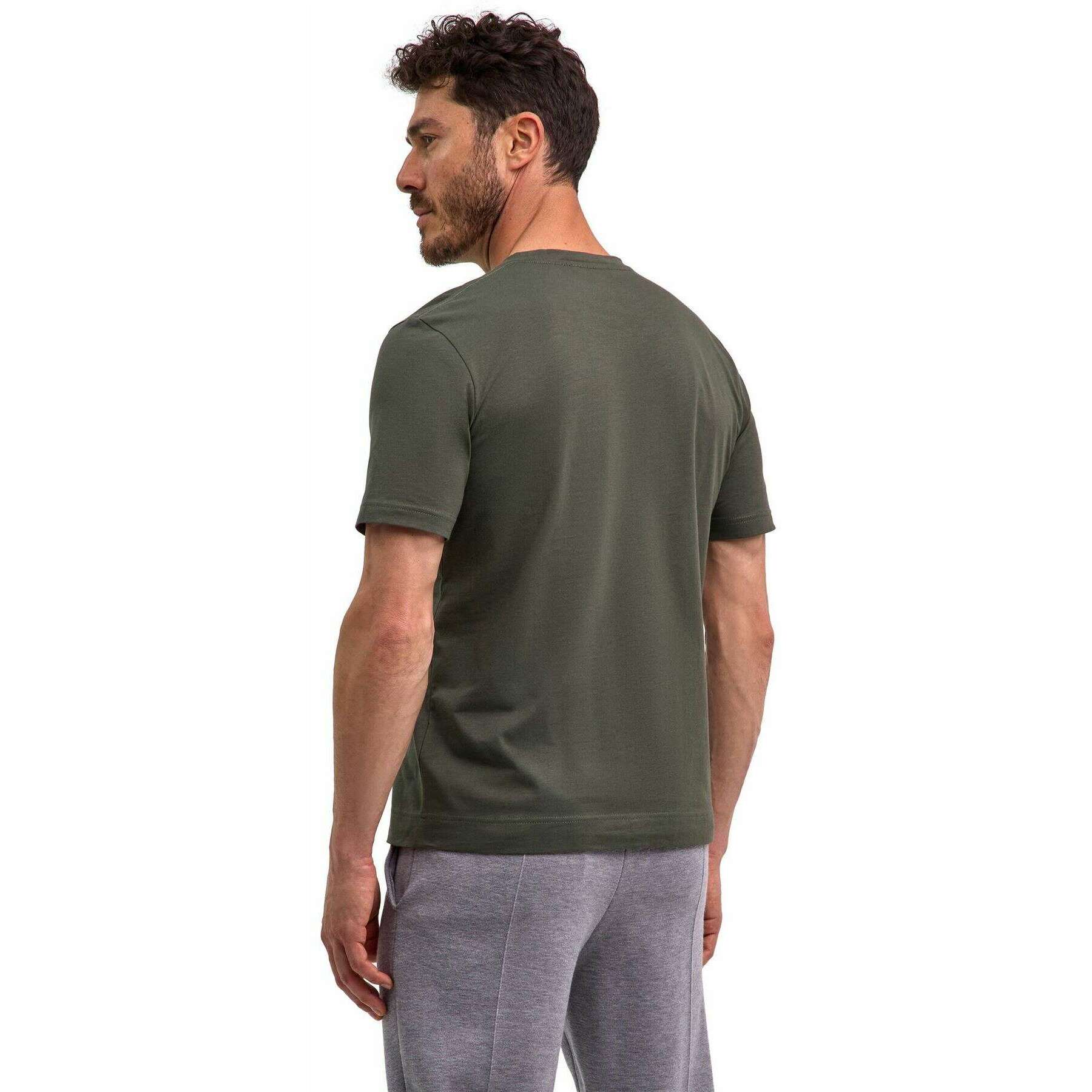 Falke Leger Crew Neck T-Shirt - Kale Green - Image 3