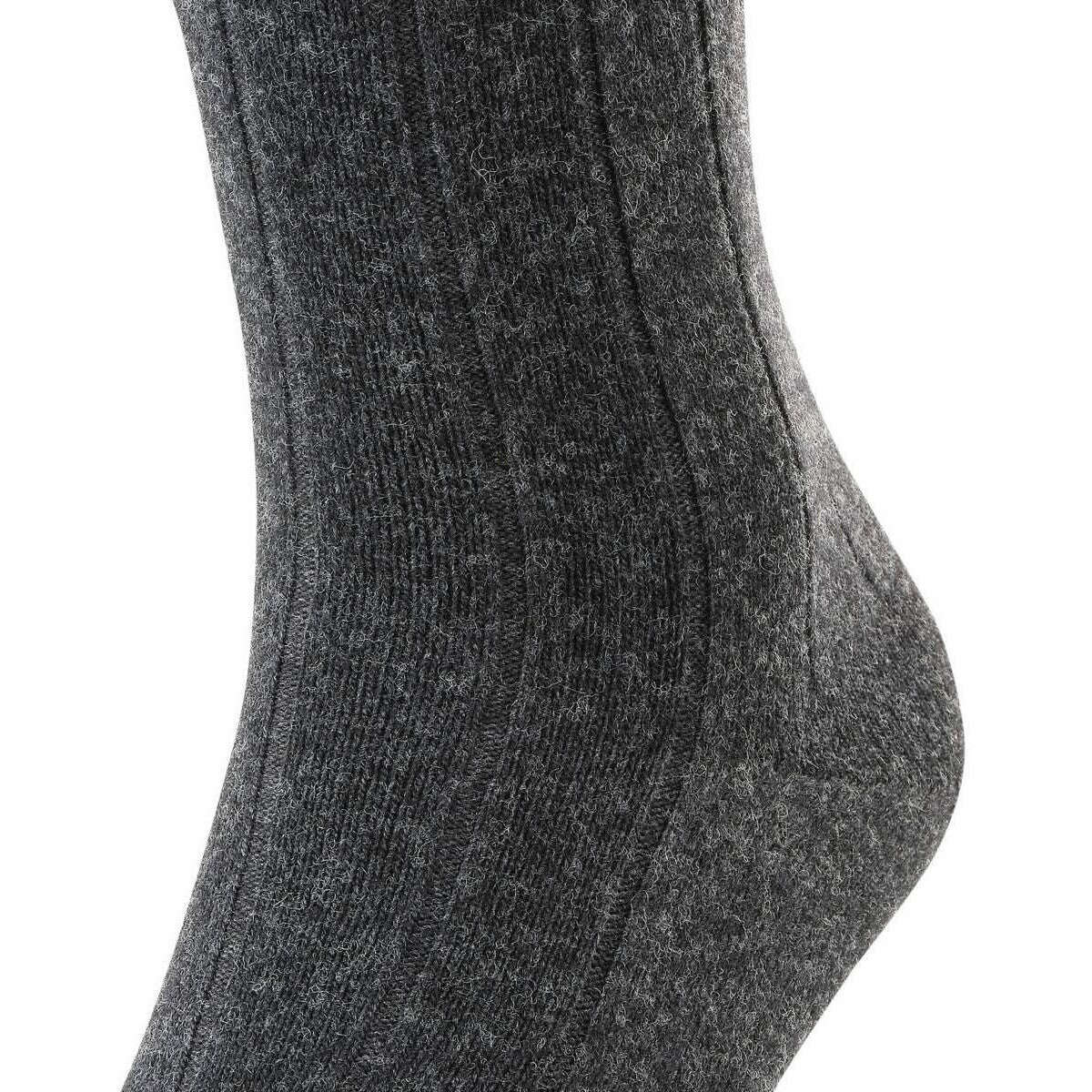 Falke Lhasa Rib Knee High Socks - Anthra Mel Grey - Image 4